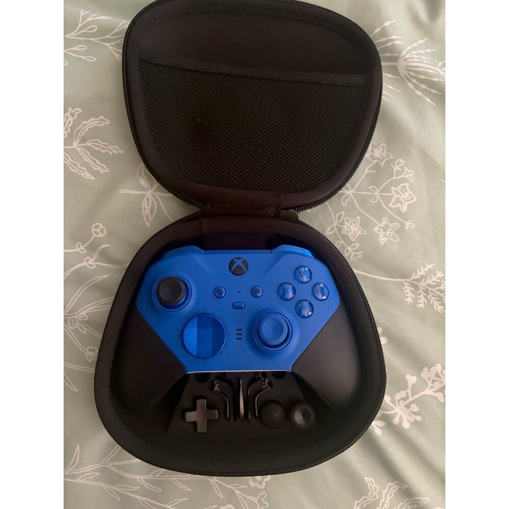 Microsoft Xbox Elite Wireless Controller Series 2 Blue/White USB-C Paddles Case